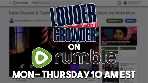 Steven Crowder and the LWC team bring you live coverage of the 2022 midterm elections with a star-studded cast of guests. . Rumble louder with crowder
